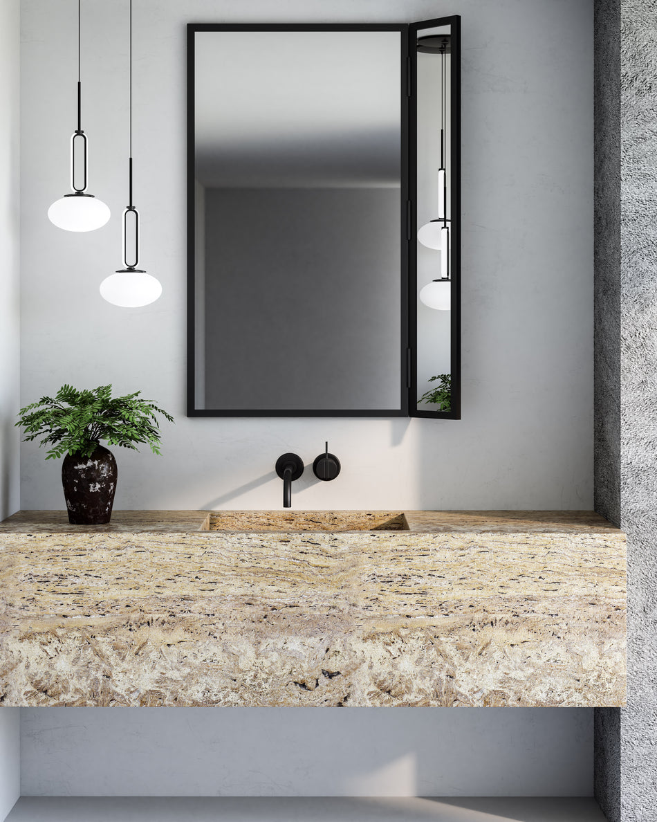 Tavira 6-in Black LED Pendant by KUZCO