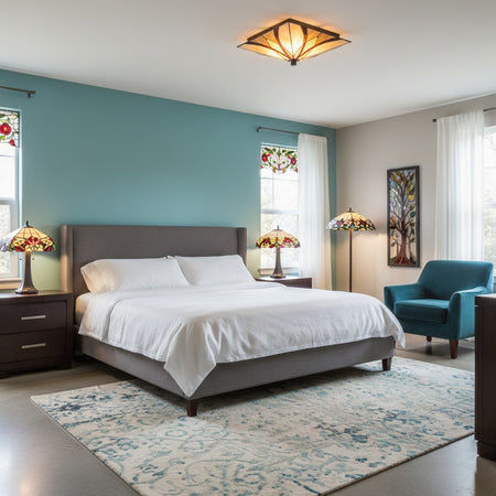 Asheville 2 Light 15 inch Valiant Bronze Flush Mount Ceiling Light