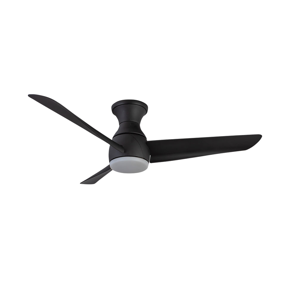 Thalia 54-in Matte Black LED Hugger Fan by KUZCO