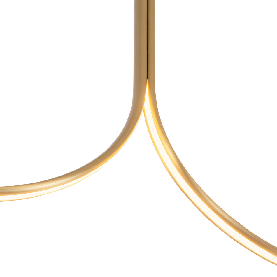 Thread 15-ft Gold dimmable LED Linear Pendant