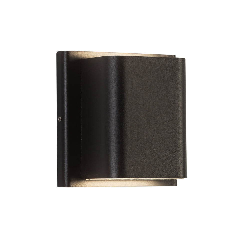 Tolan 4-in Black LED All terior Wall by KUZCO