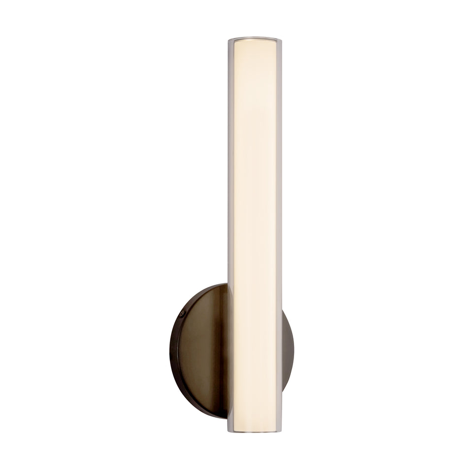 Tole 14-in Black dimmable LED Wall Sconce