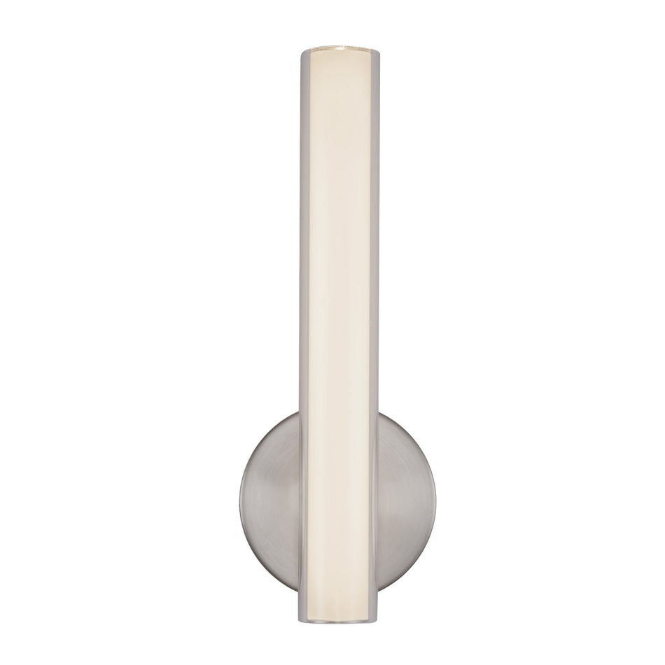 Tole 14-in Silver dimmable LED Wall Sconce