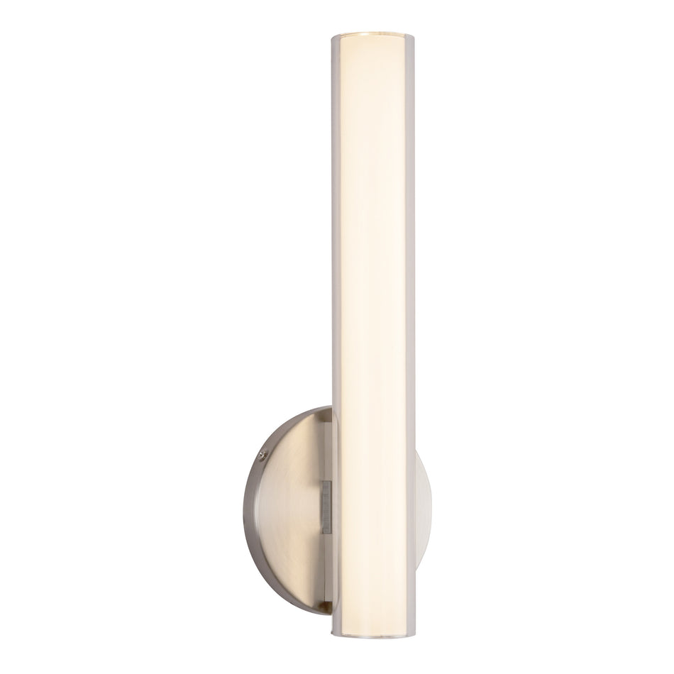 Tole 14-in Silver dimmable LED Wall Sconce