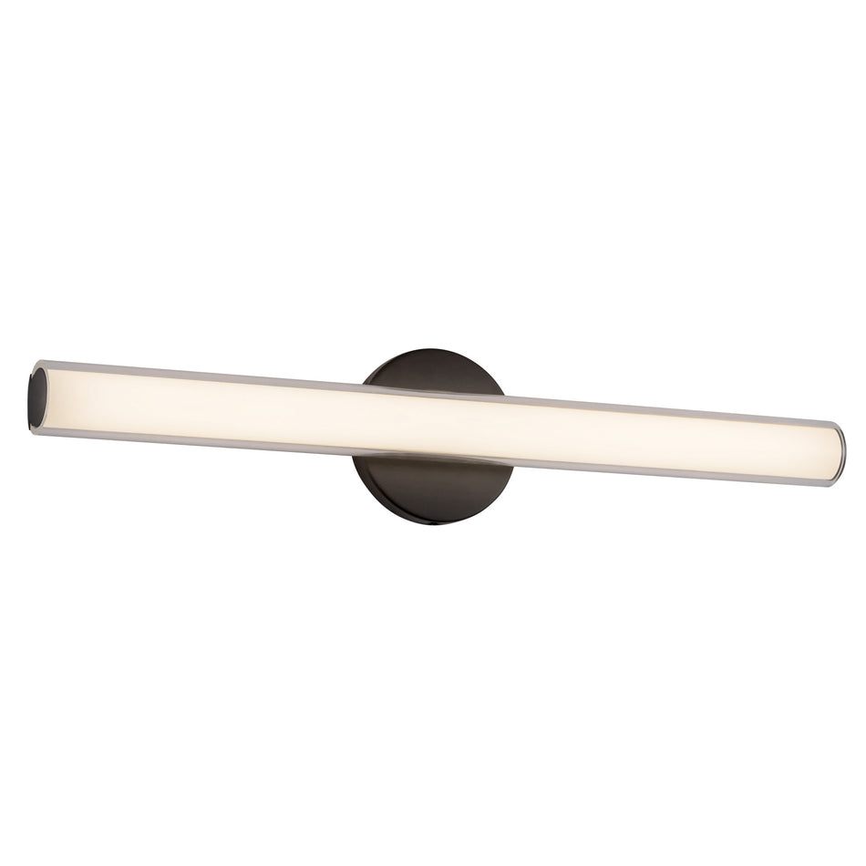 Tole 24-in Black dimmable LED Wall Sconce