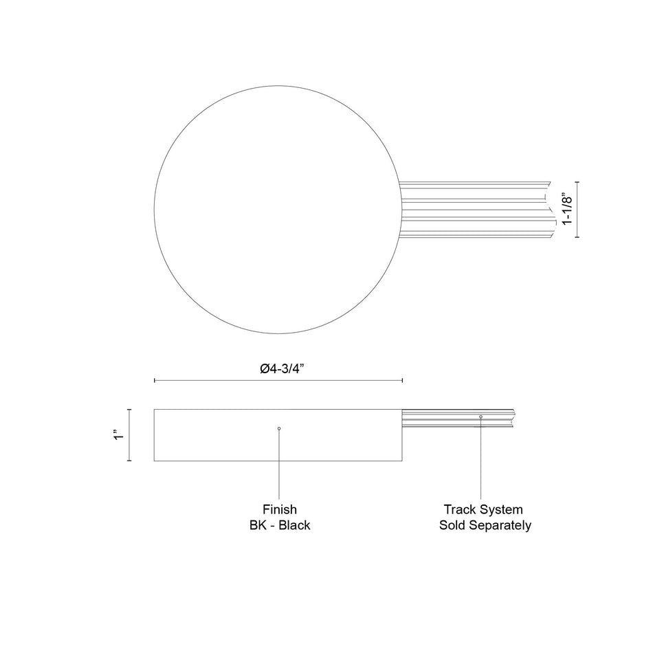 Trilo Track 4-in White Trilo Track Canopy and Driver Cover by KUZCO
