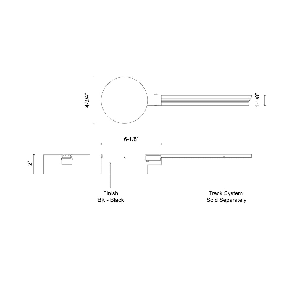 Trilo Track 4-in White Trilo Track Canopy and Driver Cover by KUZCO