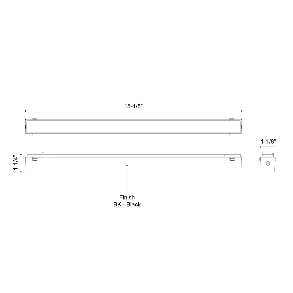 Jaren 15-in White Trilo Track Light Bar by KUZCO