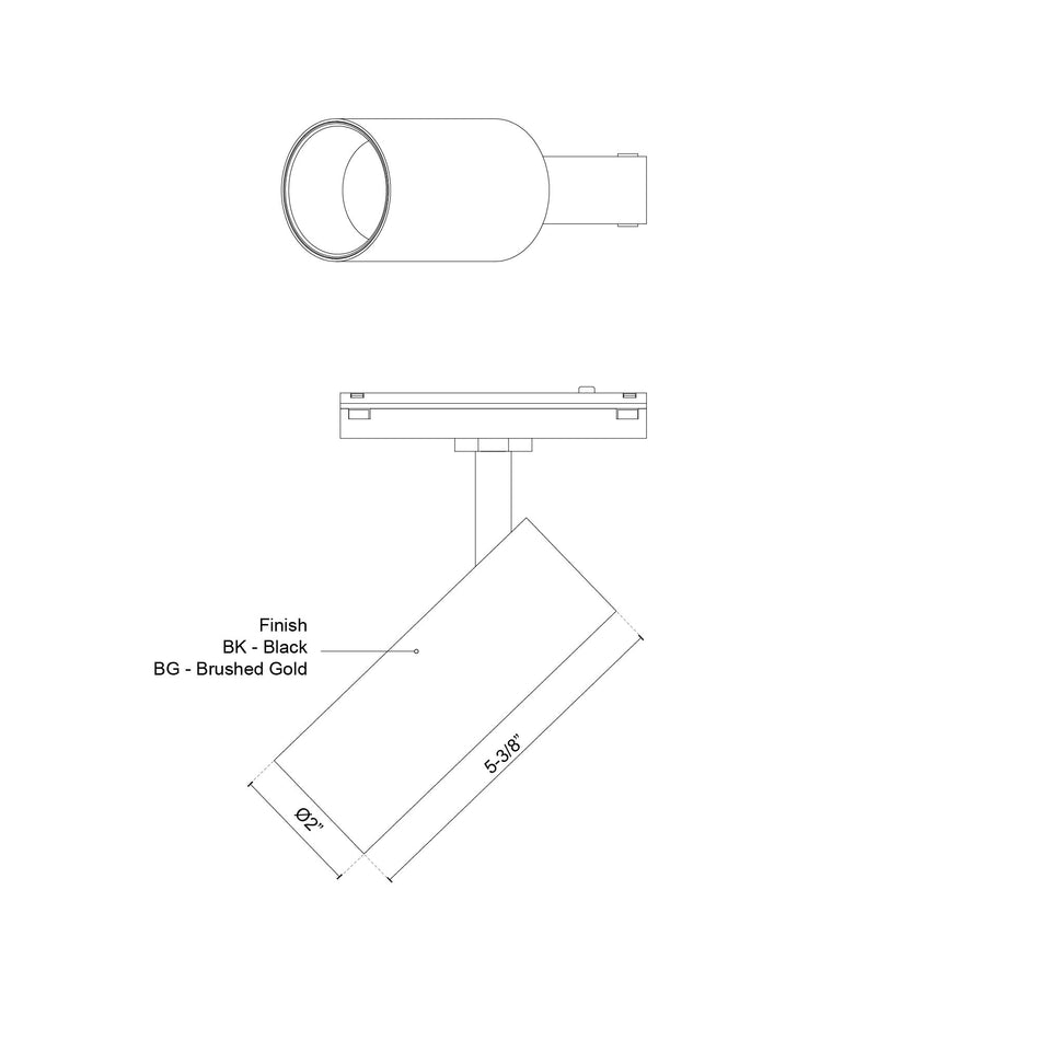 Paolo 25-in White Trilo Track Directional Light by KUZCO