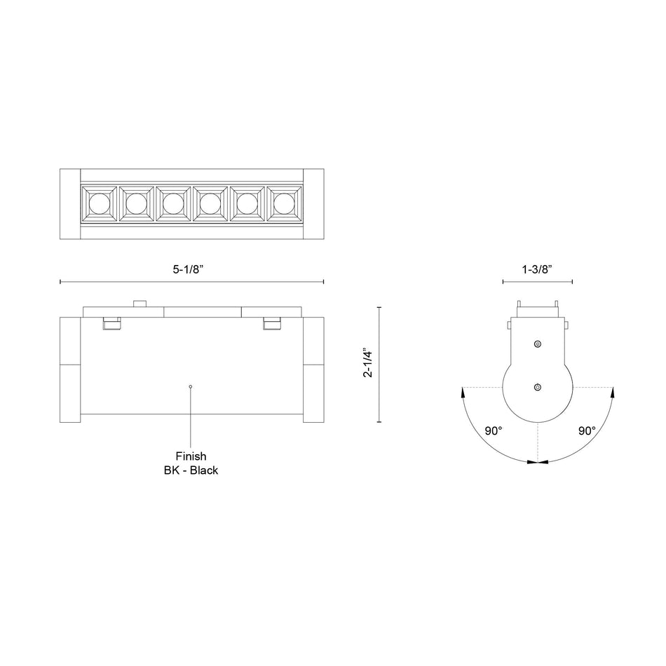 Holo Shift 5-in White Trilo Track Directional Light by KUZCO