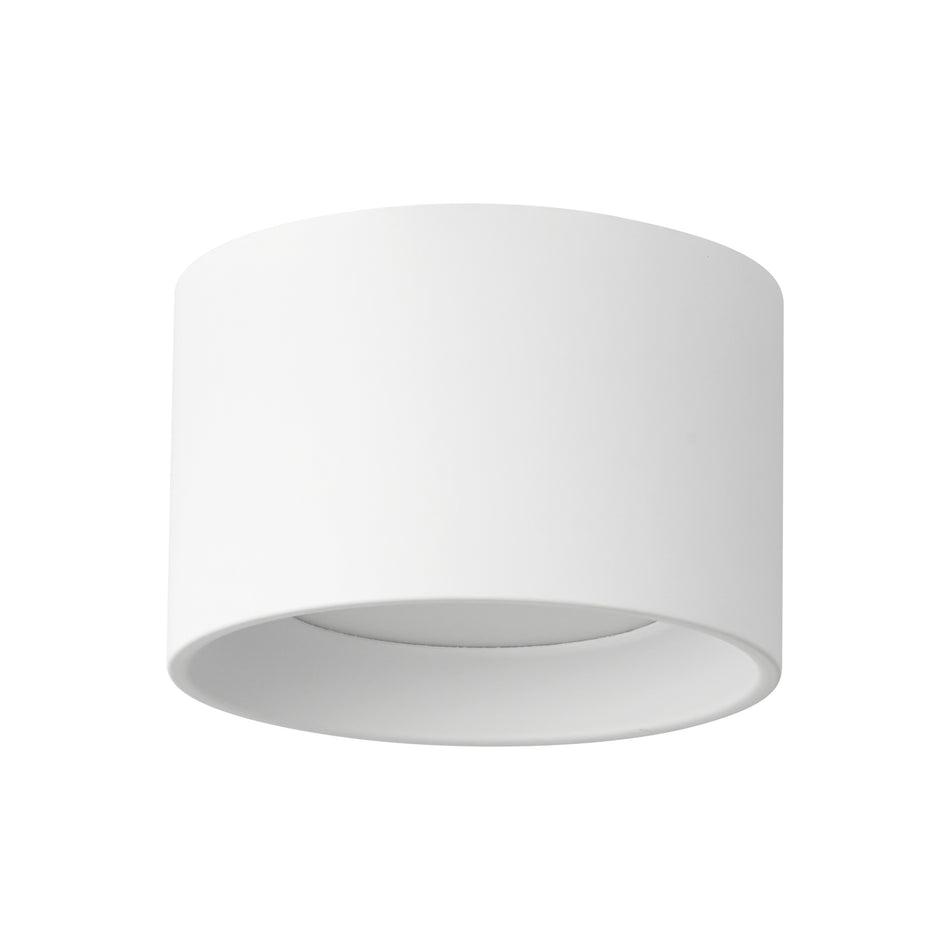 Uma 6-in White dimmable LED Semi-Flush Mount