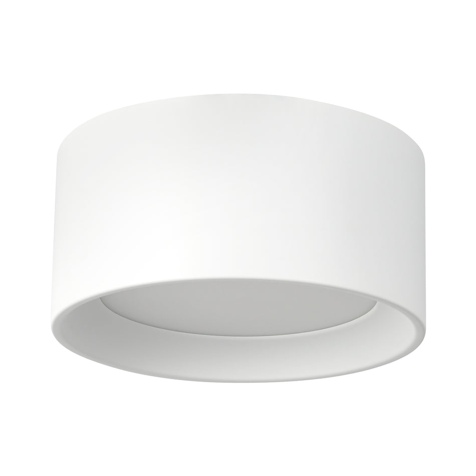 Uma 7-in White dimmable LED Semi-Flush Mount