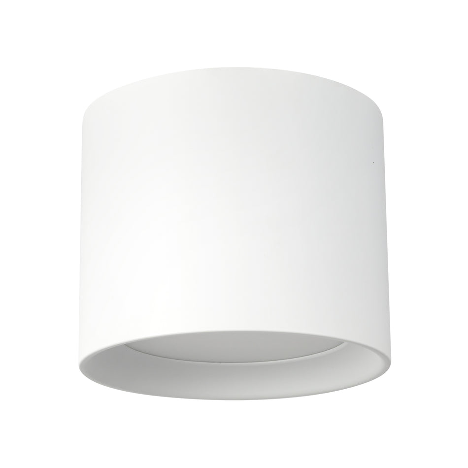 Uma 7-in White dimmable LED Semi-Flush Mount