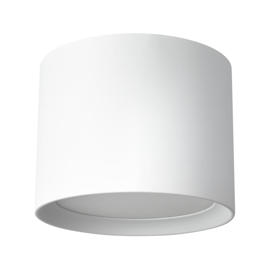 Uma 9-in White dimmable LED Semi-Flush Mount