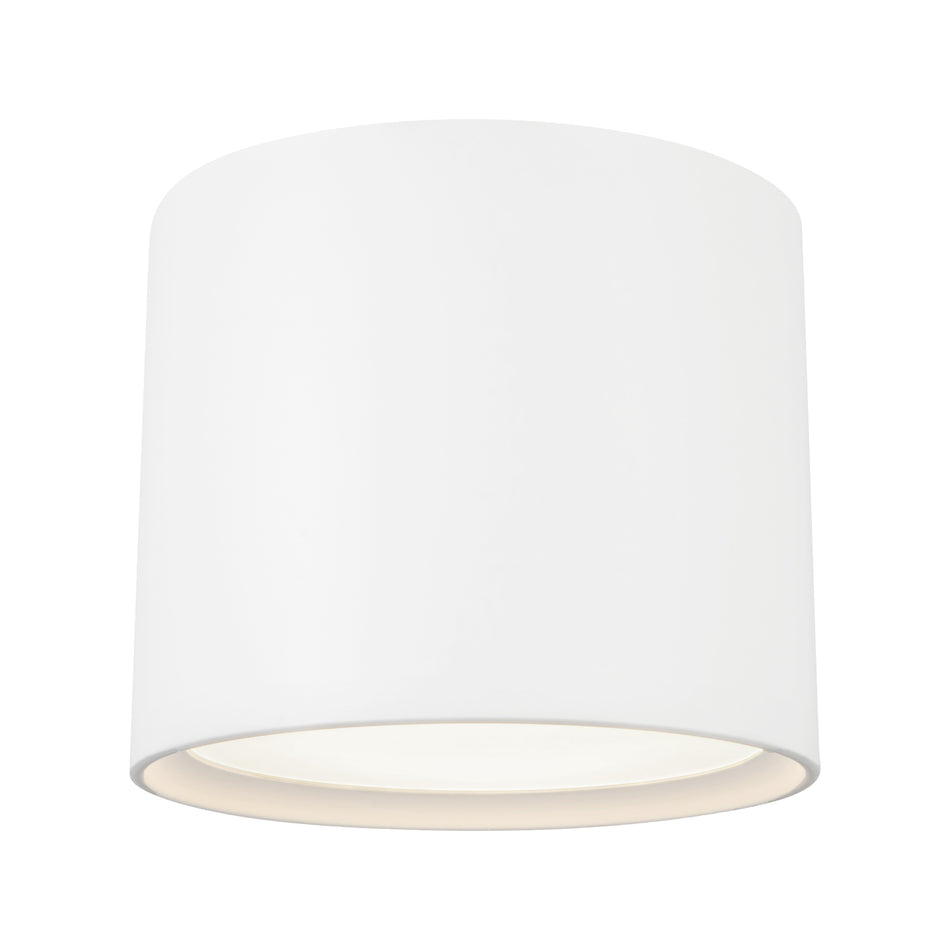 Uma 12-in White dimmable LED Semi-Flush Mount