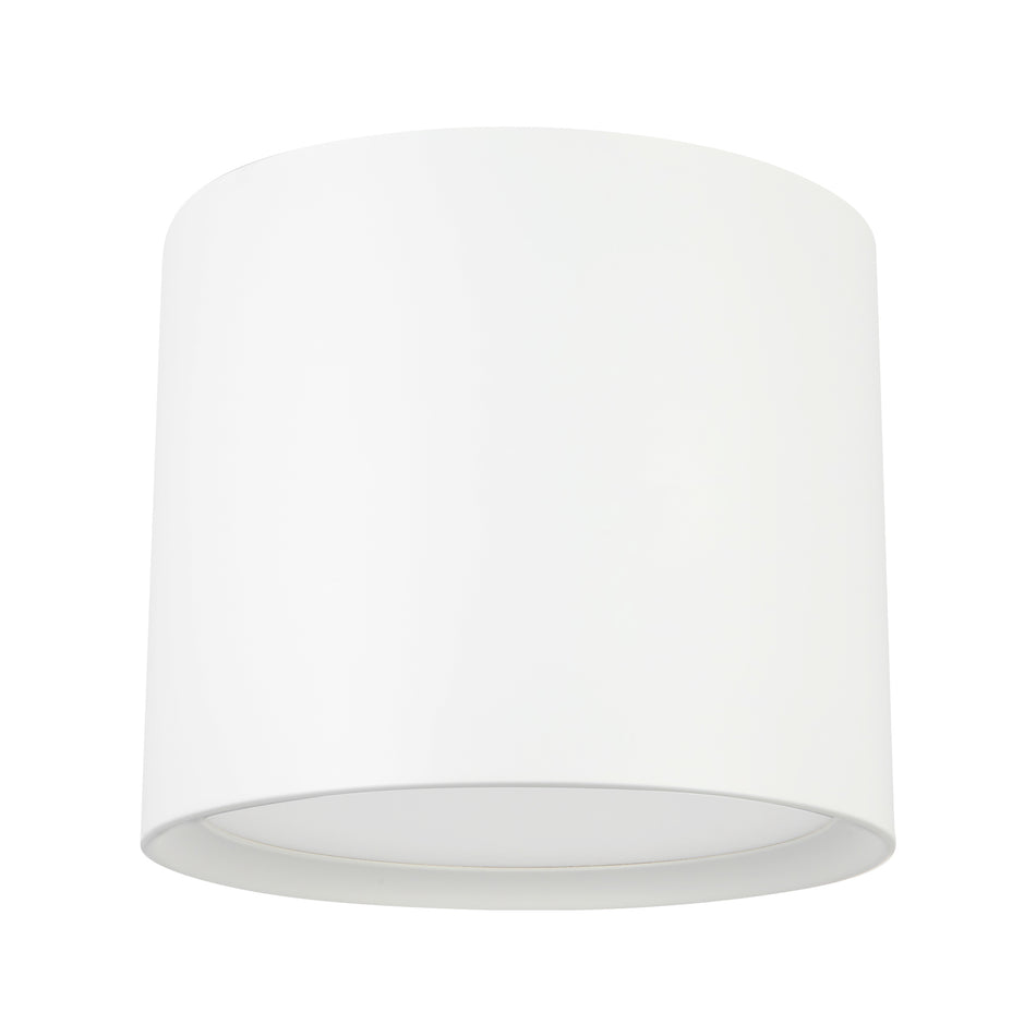 Uma 12-in White dimmable LED Semi-Flush Mount