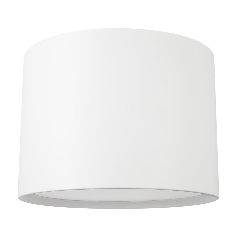 Uma 15-in White dimmable LED Semi-Flush Mount