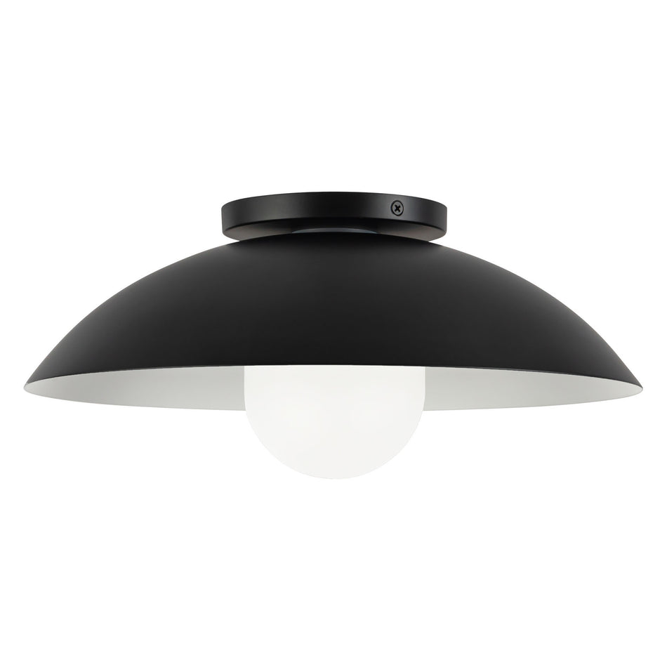 Umbra 14-in Black Semi-Flush Mount
