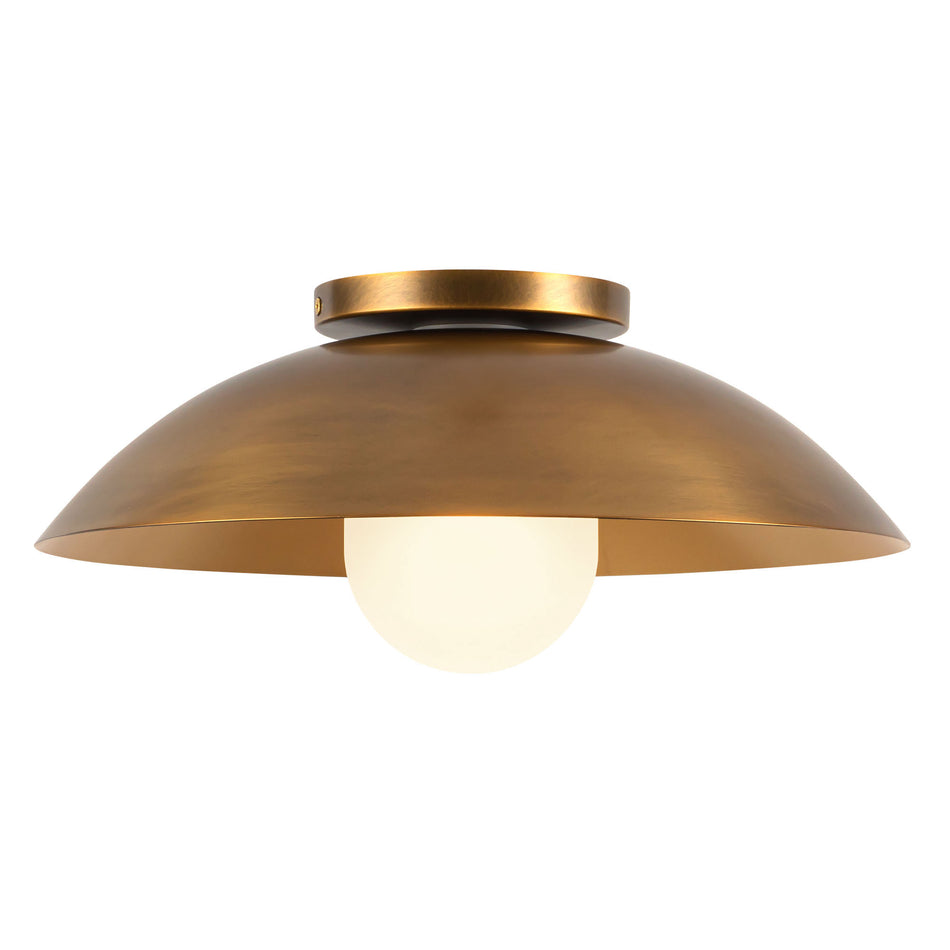 Umbra 14-in Brass Semi-Flush Mount