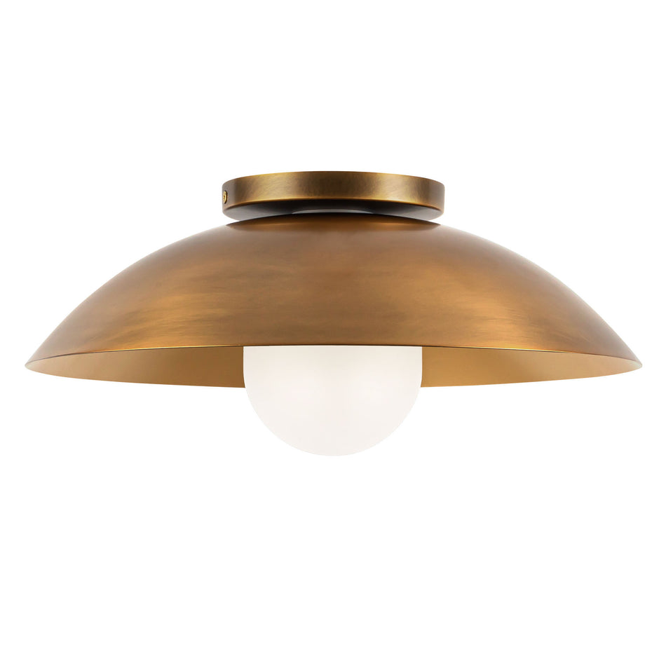 Umbra 14-in Brass Semi-Flush Mount