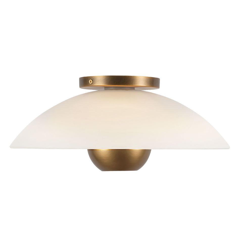 Umbra 14-in Brass Semi-Flush Mount