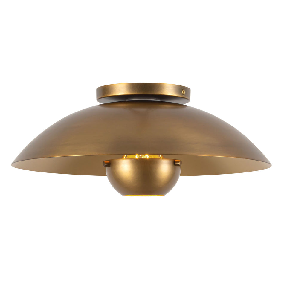 Umbra 14-in Brass Semi-Flush Mount