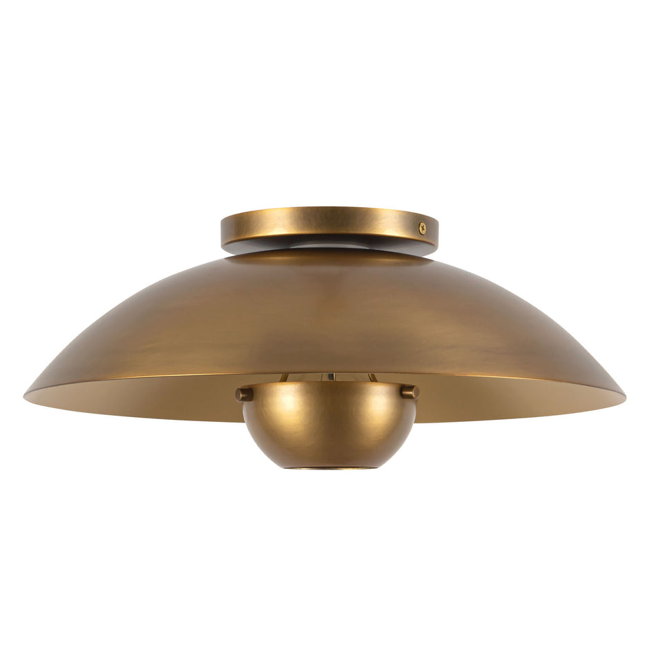 Umbra 14-in Brass Semi-Flush Mount
