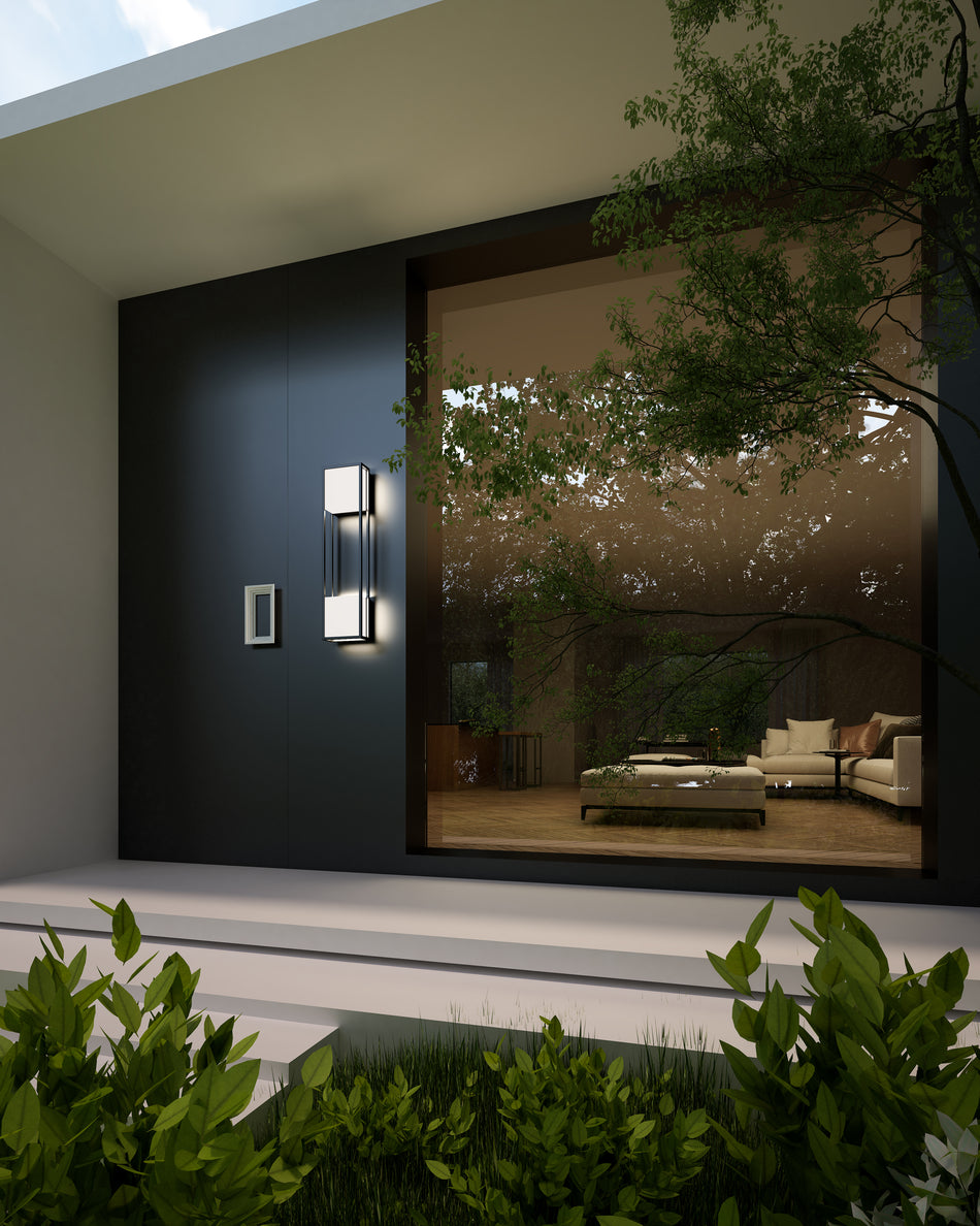 Vail 32-in Black LED Exterior Wall Sconce by KUZCO