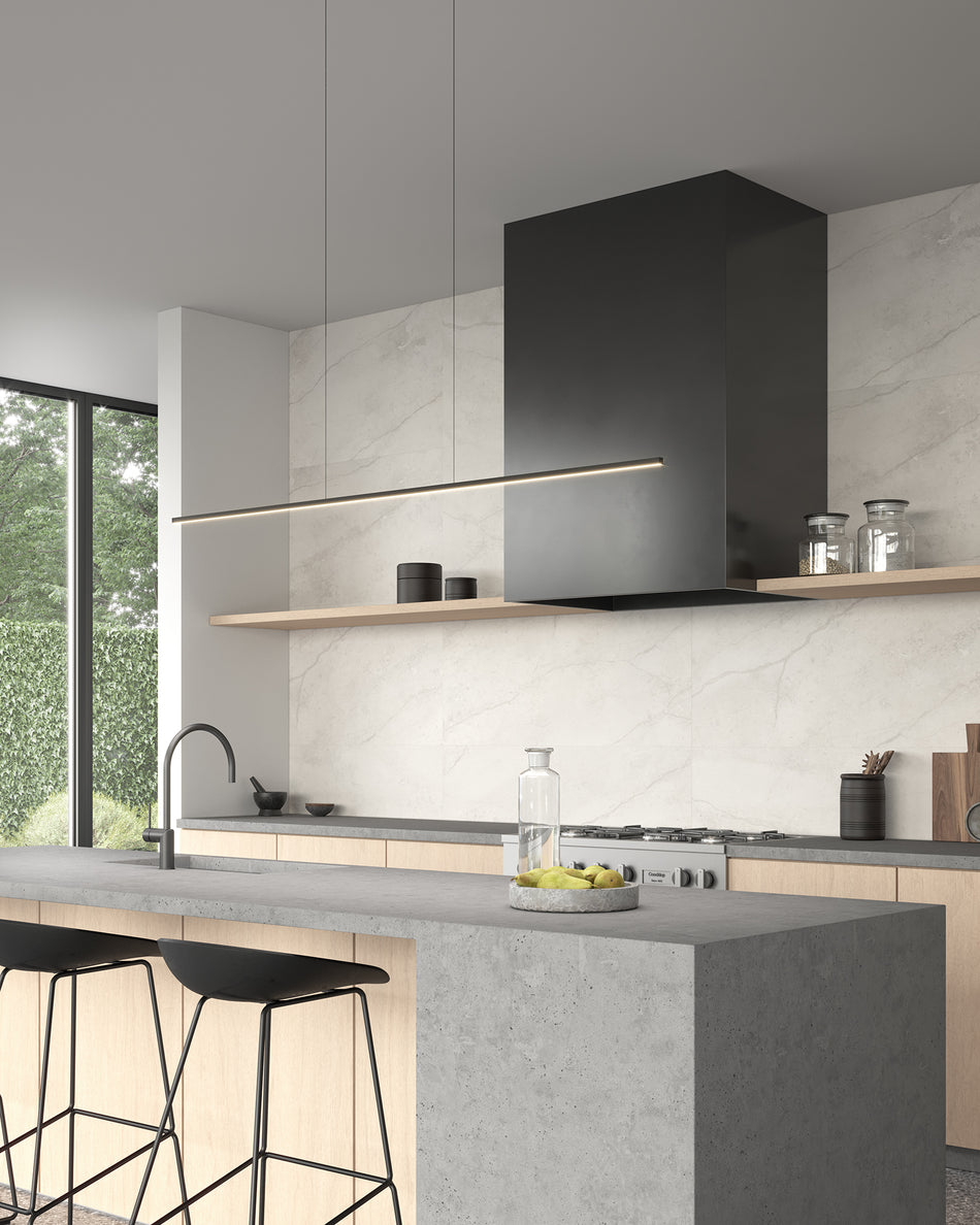 Vega Minor 60-in Black LED Linear Pendant by KUZCO