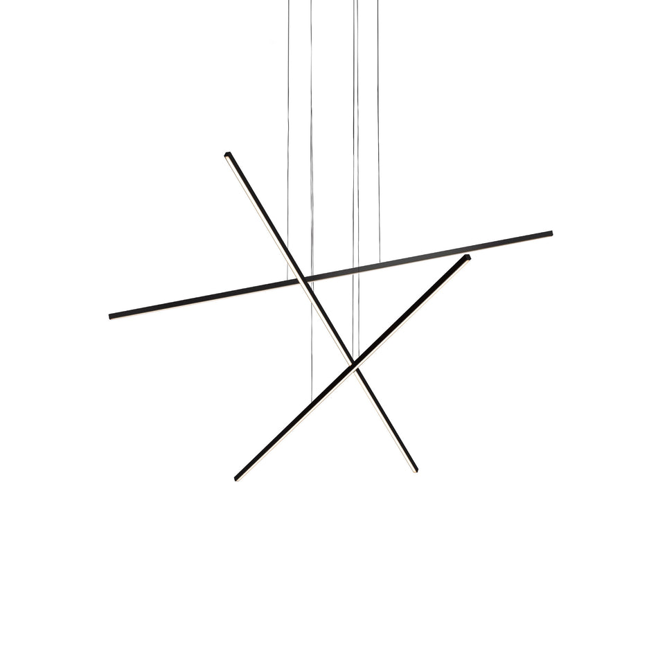 Vega Minor 47-in Black LED Multi Pendant