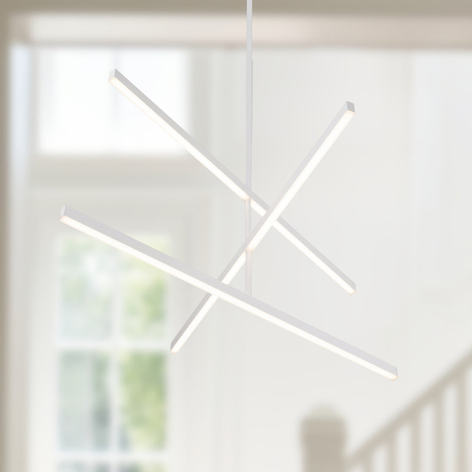 Vega 45-in White LED Chandeliers