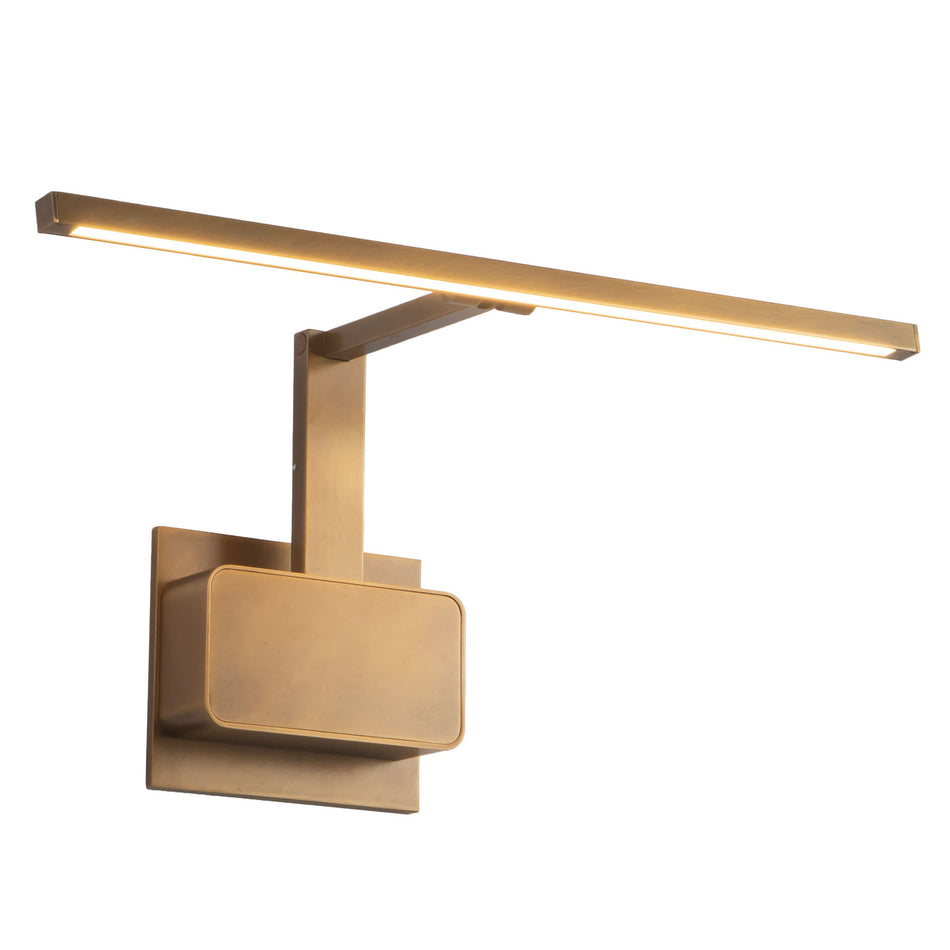 Vega Minor Picture 17-in Brass dimmable LED Picture Light