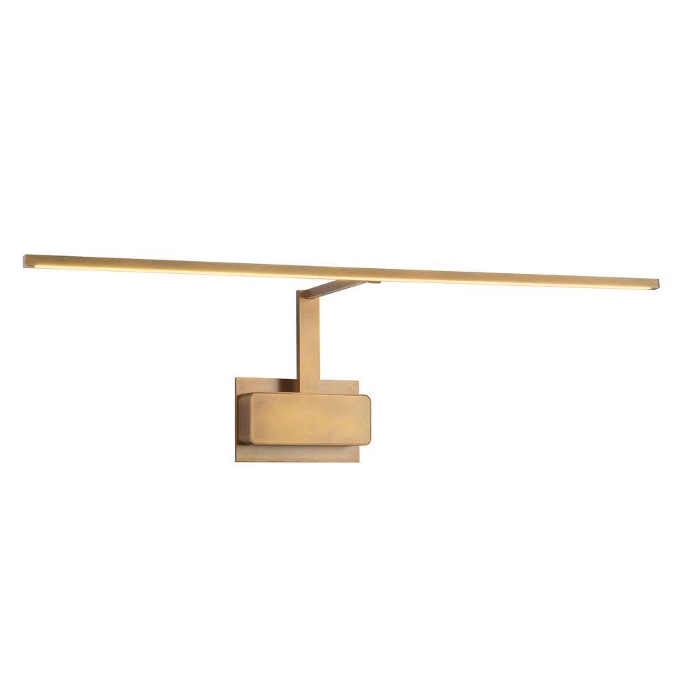 Vega Minor Picture 34-in Brass dimmable LED Picture Light