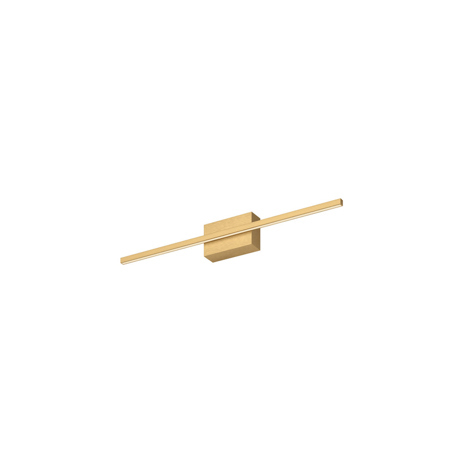 Vega Minor 24-in Brushed Gold LED Vanity by KUZCO