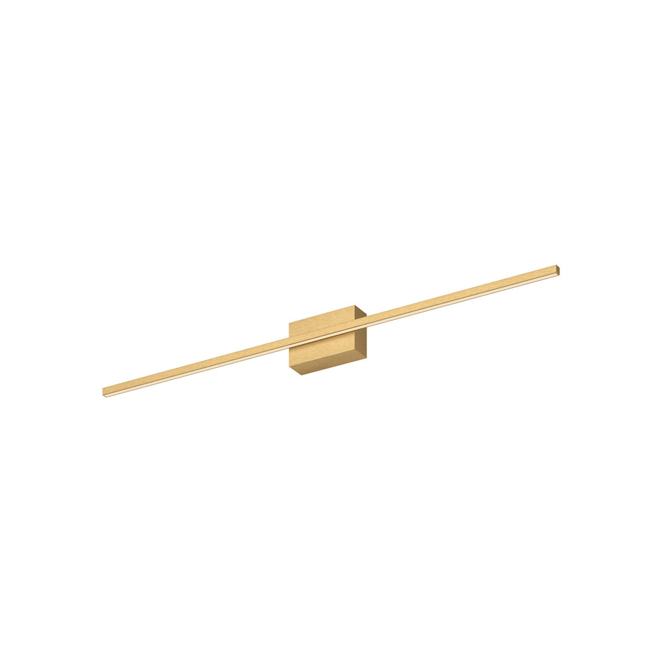 Vega Minor 36-in Brushed Gold LED Vanity by KUZCO
