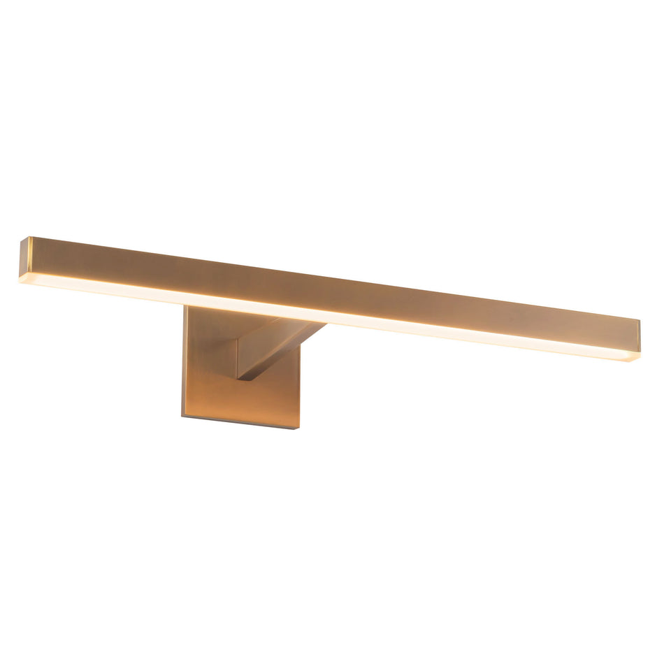 Vega 22-in Brass dimmable LED Picture Light