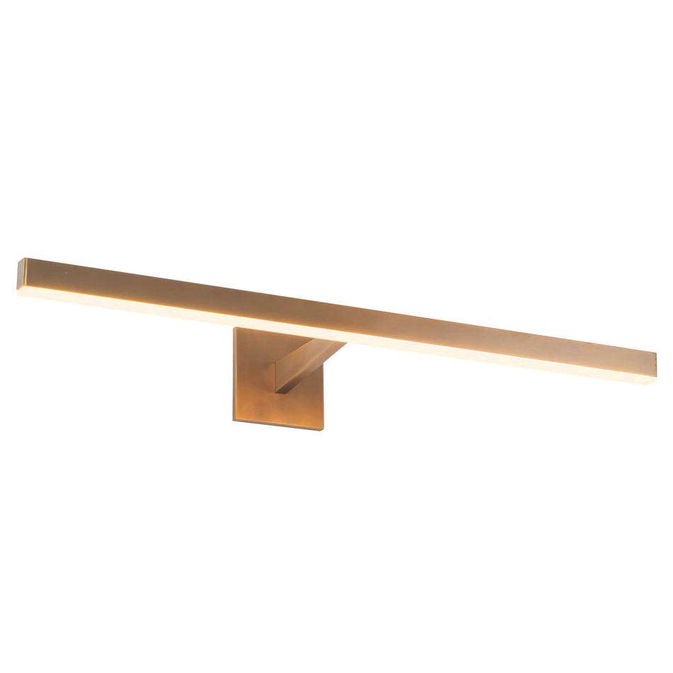 Vega 31-in Brass dimmable LED Picture Light