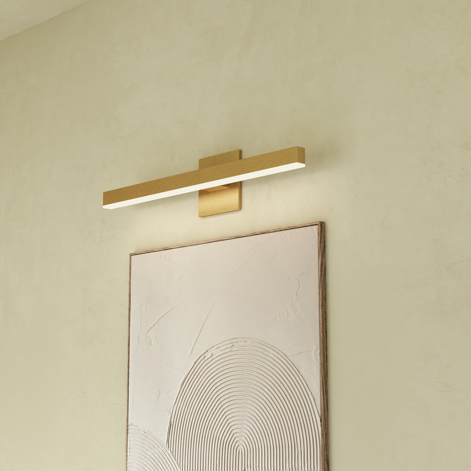 Vega 23-in Brushed Gold LED Vanity by KUZCO