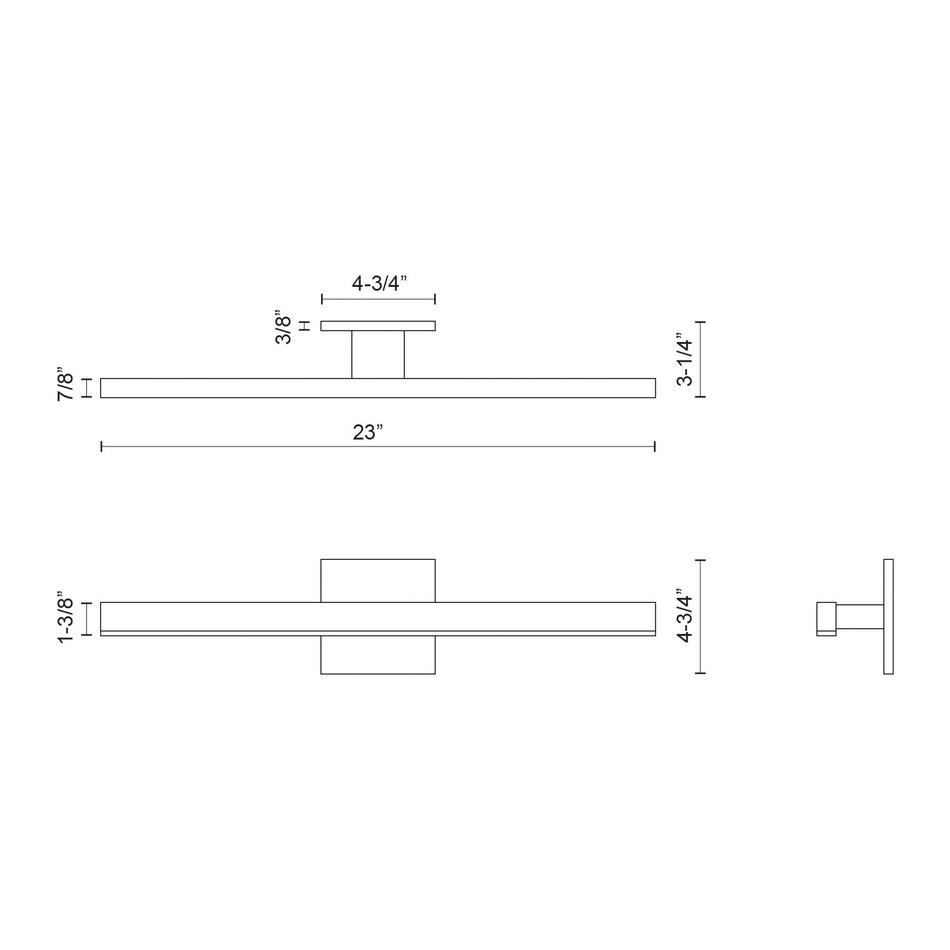 Vega 23-in White LED Vanity by KUZCO