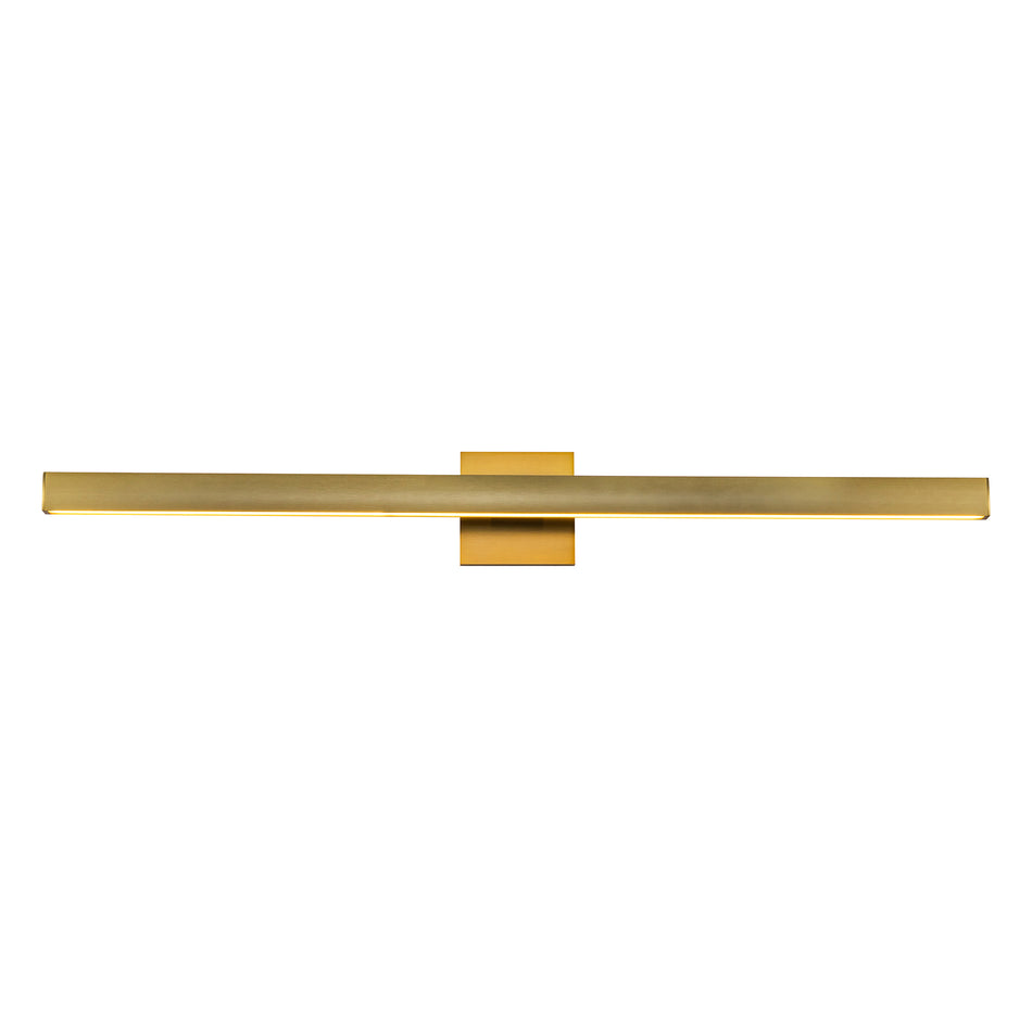 Vera 38-in Brushed Gold LED Vanity by KUZCO