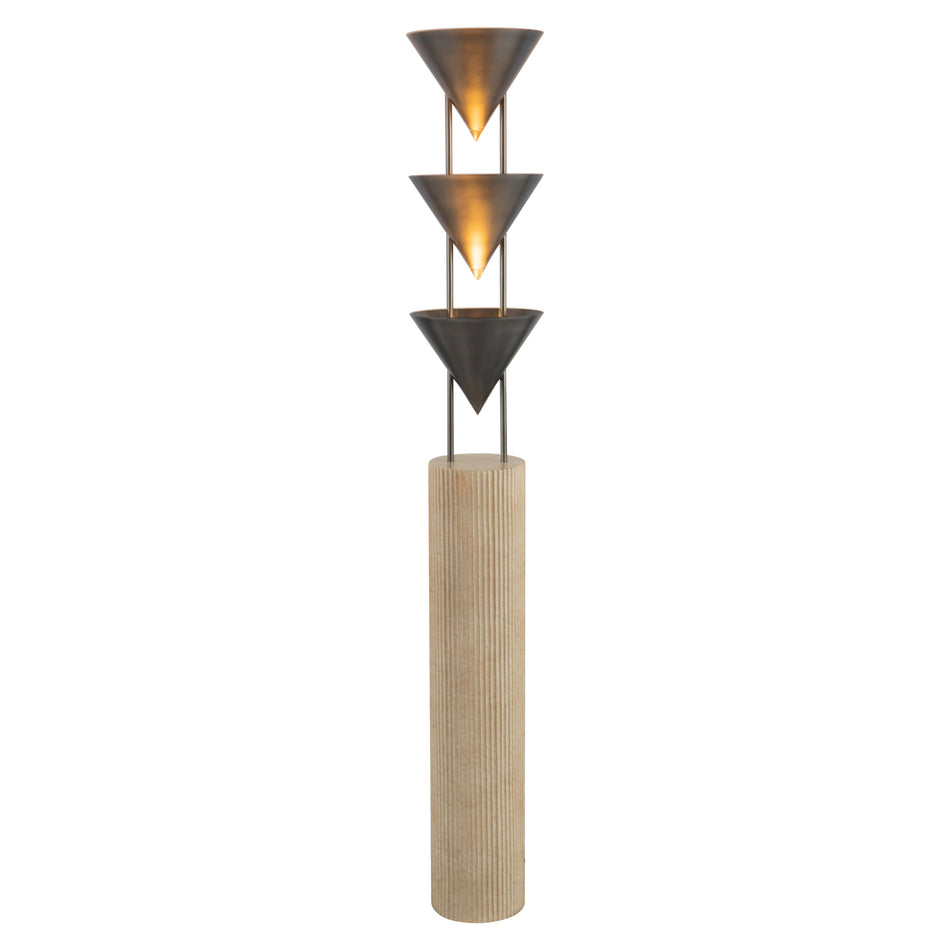 Versus 67-in Aged Steel Floor Lamp