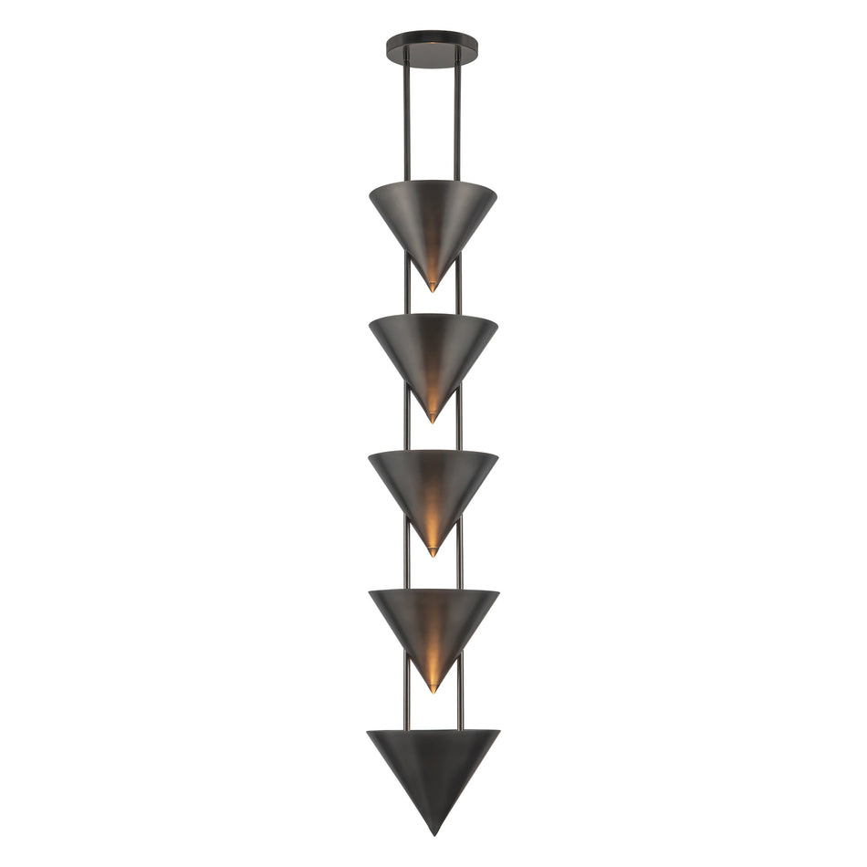 Versus 10-in Aged Steel Pendant
