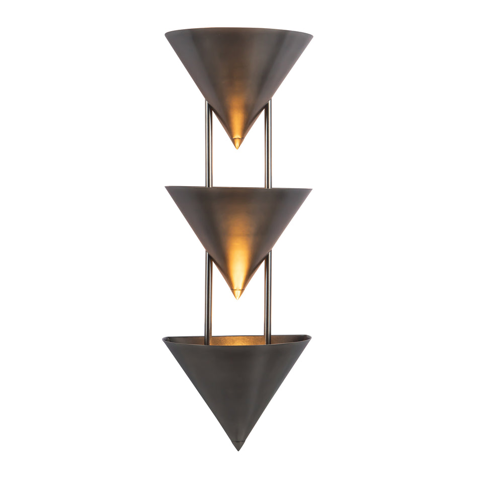 Versus 28-in Aged Steel Wall Sconce