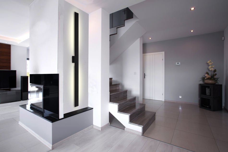 Vesta 72-in Black LED All terior Wall by KUZCO