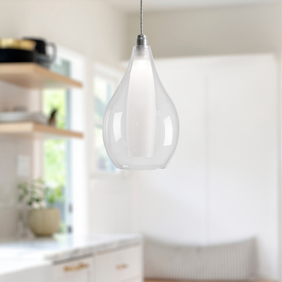 Victoria 5-in Chrome LED Pendant by KUZCO