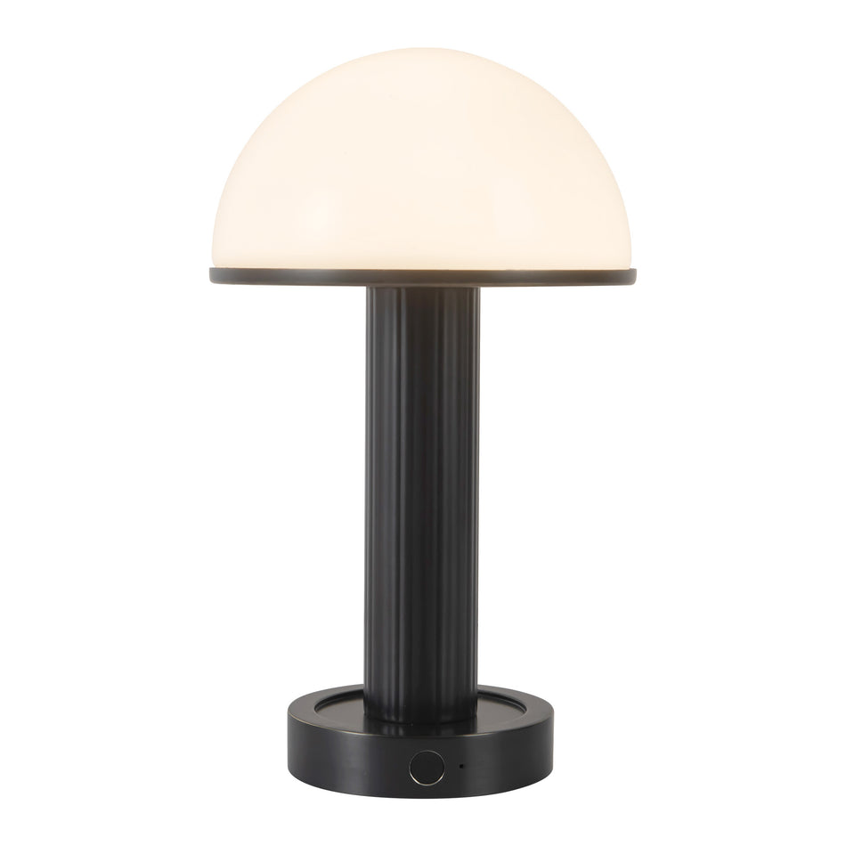 Vienna 9-in Black dimmable LED Table Lamp