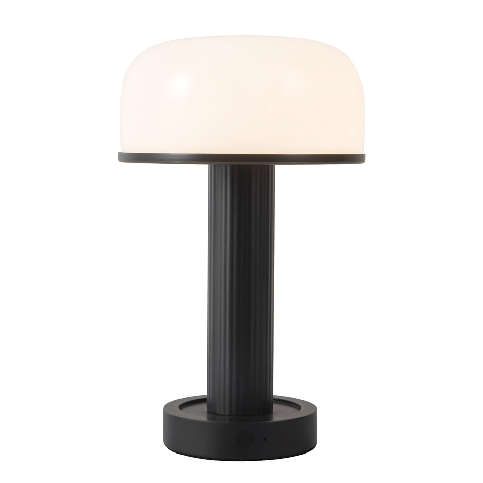 Vienna 9-in Black dimmable LED Table Lamp