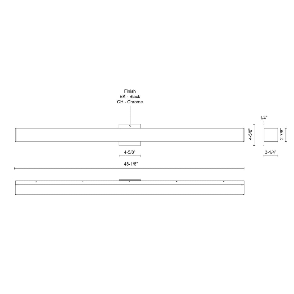 Jane Chrome LED Vanity Light by KUZCO