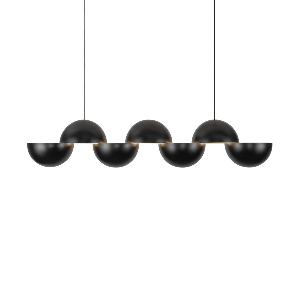 Void 41-in Black dimmable LED Linear Pendant