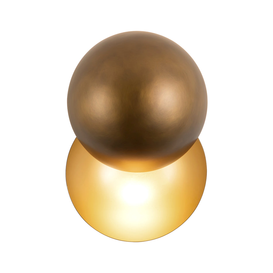 Void 12-in Vintage Brass dimmable LED Wall Sconce